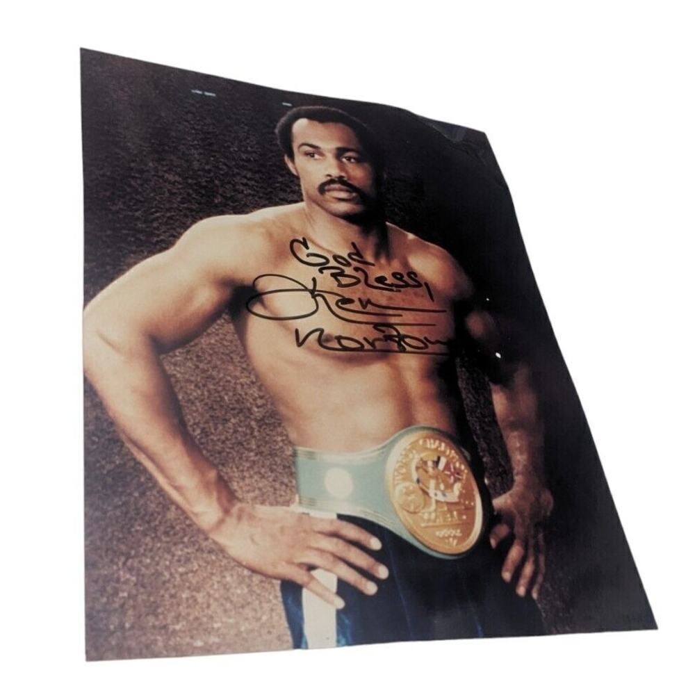 Ken Norton Sr Autograph WBC Boxing‎ Heavyweight Champion Signed Color Photo 8x10